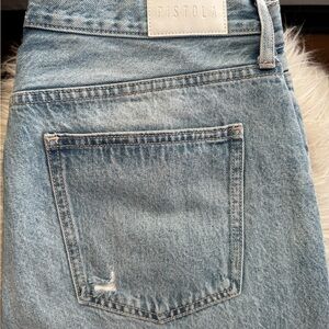LEXI MID RISE BOWED STRAIGHT JEAN - BOWIE